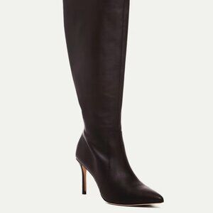 GUESS By Marciano | Black Leather Tall Houston Boots Heel 7W